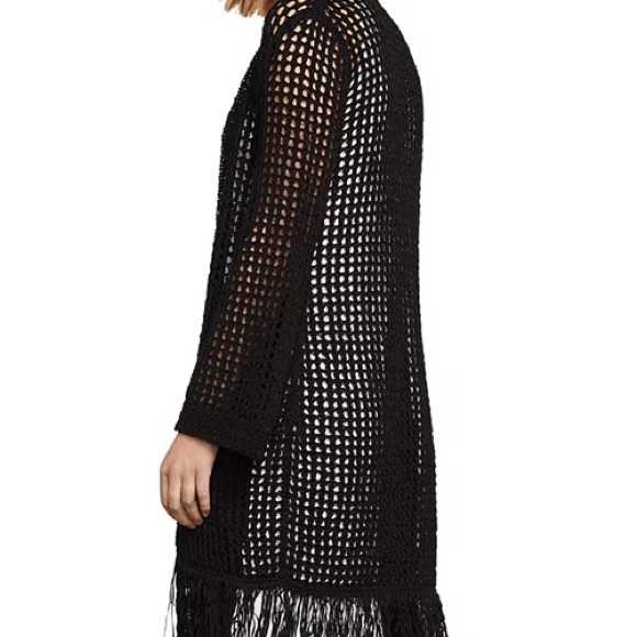 BCBGMAXAZRIA Fringed Open-Knit Cardigan Size XS - Picture 11 of 11